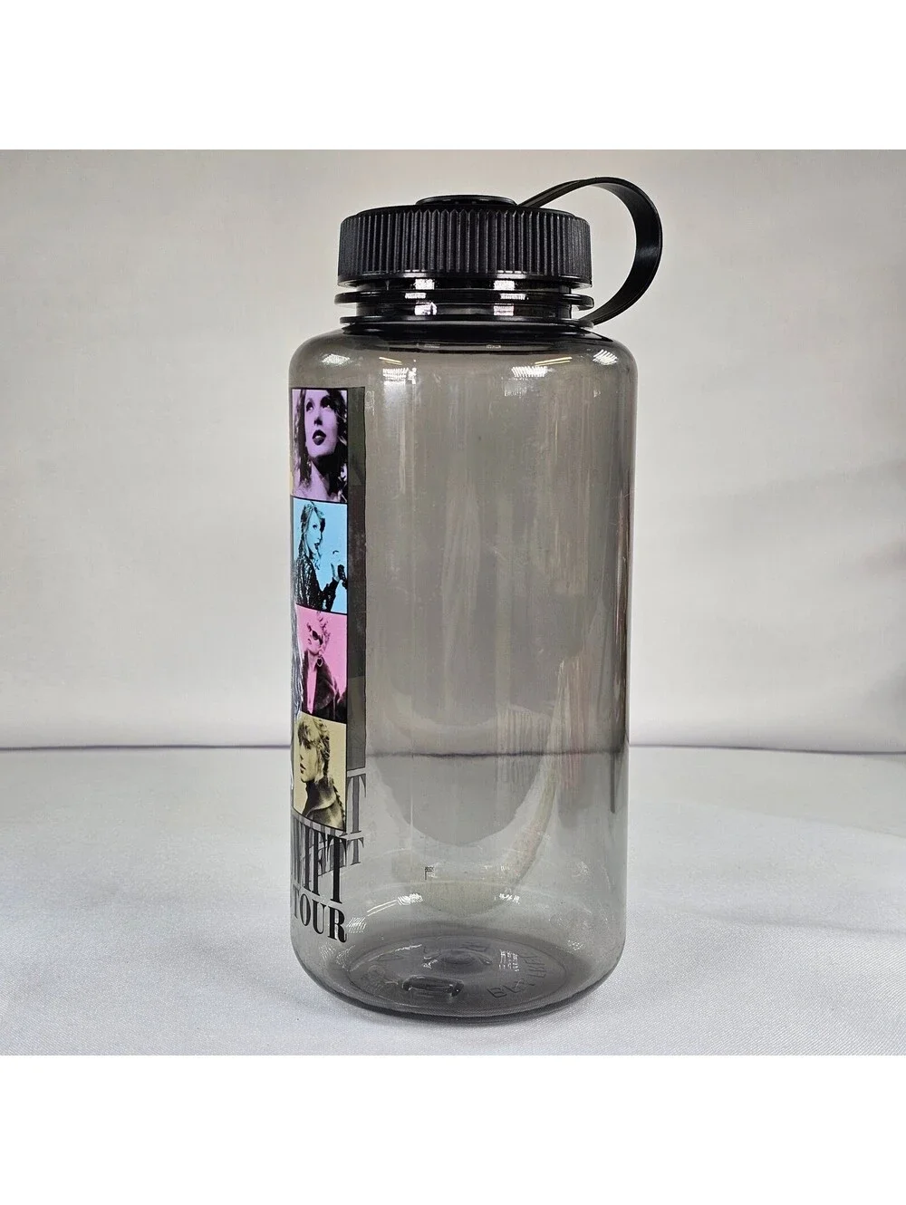 Official Taylor Swift The Eras Tour Water Bottle Gray Translucent Wide Mouth